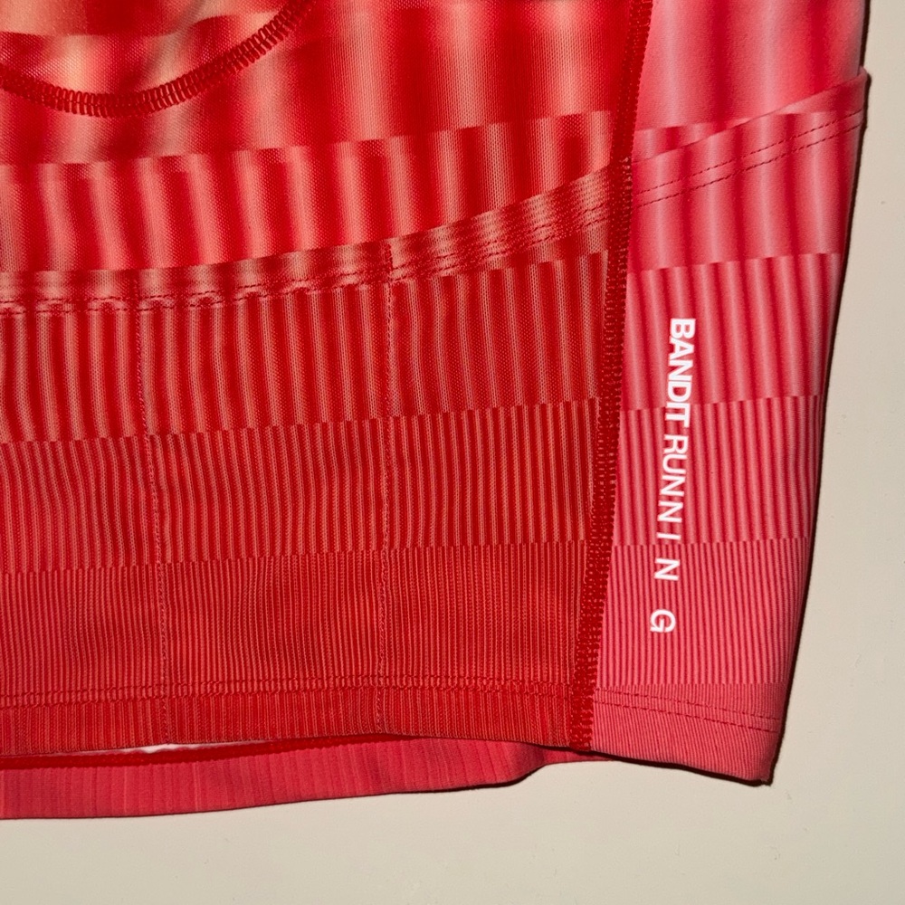Bandit Red Gradient Racerback Crop Tank - Picture 6 of 11